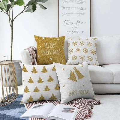 Sada 4 povlaků na polštáře Minimalist Cushion Covers Christmas Vibes, 55 x 55 cm