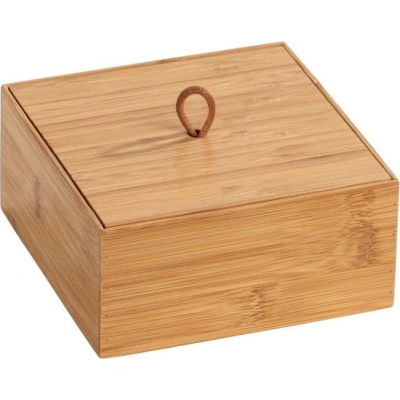 Bambusový box s víkem Wenko Terra, šířka 15 cm