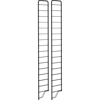 Černé kovové konzole 2 ks 34x204 cm Dakota - Tenzo