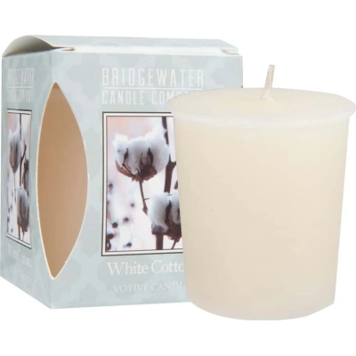 Vonná svíčka doba hoření 15 h White Cotton – Bridgewater Candle Company