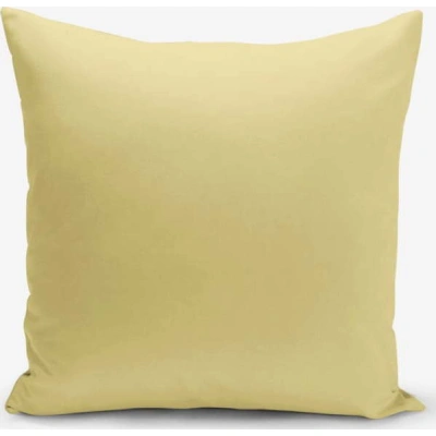 Hořčicově žlutý povlak na polštář Minimalist Cushion Covers Düz, 45 x 45 cm