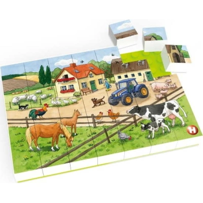 Dětské puzzle Hubelino Život na farmě