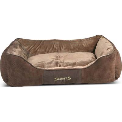 Hnědý plyšový pelíšek pro psa 70x90 cm Scruffs Chester XL – Plaček Pet Products