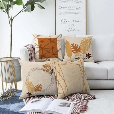 Sada 4 povlaků na polštáře Minimalist Cushion Covers Neutral, 55 x 55 cm