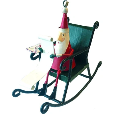 Vánoční závěsná ozdoba G-Bork Santa in Rocking Chair