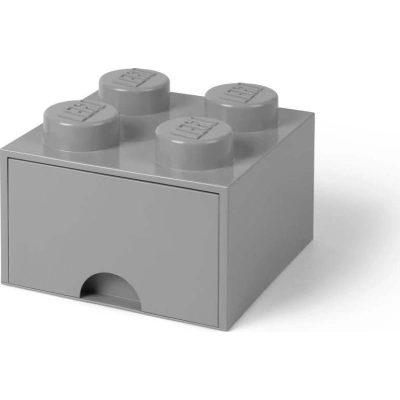 Šedý úložný box čtverec LEGO®