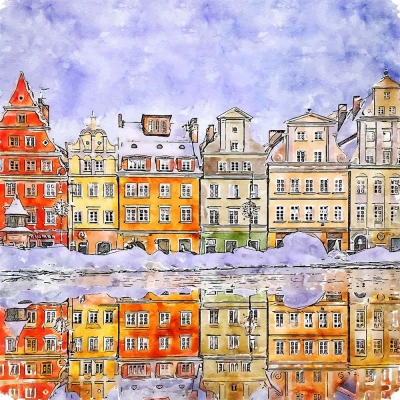 Obraz 30x30 cm Wroclaw – Fedkolor