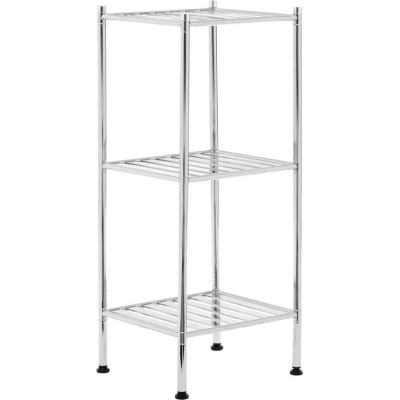 Koupelnový regál ve stříbrné barvě 34x80 cm – Premier Housewares