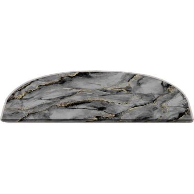 Šedé nášlapy na schody v sadě 16 ks 20x65 cm Golden Marble – Vitaus