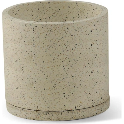 Bílý květináč Bonami Selection Terrazzo, ø 26 cm