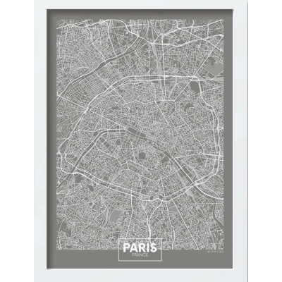 Plakát v rámu 40x55 cm Paris – Wallity