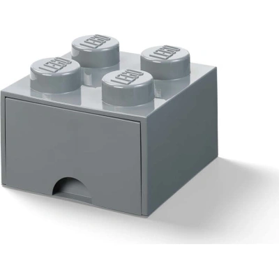 Dětský tmavě šedý úložný box se zásuvkou LEGO®