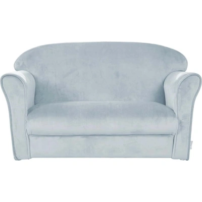 Světle modrá sametová dětská pohovka 78 cm Lil Sofa – Roba