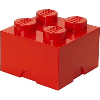 Červený úložný box čtverec LEGO®