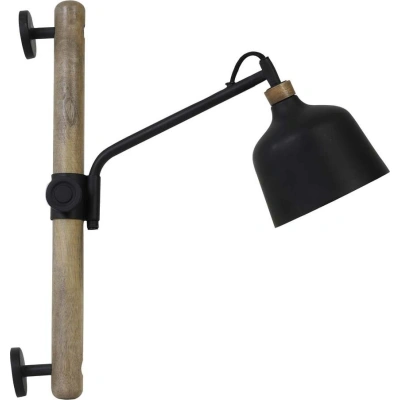 Černé nástěnné svítidlo (délka 40 cm) Banu – Light & Living