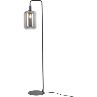 Černá stojací lampa (výška 155 cm) Lekar – Light & Living