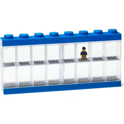 Modrá sběratelská skříňka na 16 minifigurek LEGO®