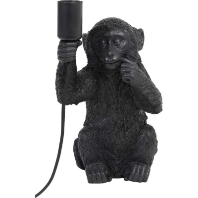 Černá stolní lampa (výška 34 cm) Monkey – Light & Living