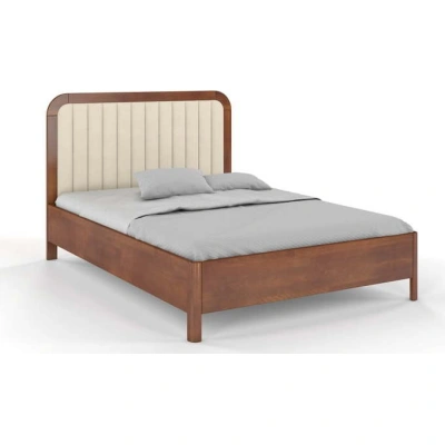 Světle hnědá dvoulůžková postel z bukového dřeva Skandica Visby Modena, 160 x 200 cm