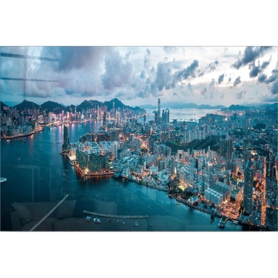 Skleněný obraz 70x50 cm Hongkong – Wallity