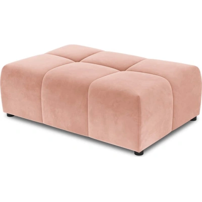 Růžový sametový modul pohovky Rome Velvet - Cosmopolitan Design