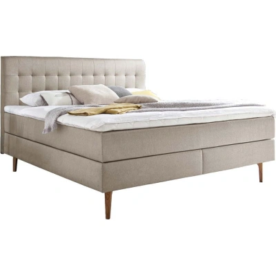 Béžová boxspring postel 160x200 cm Massello – Meise Möbel