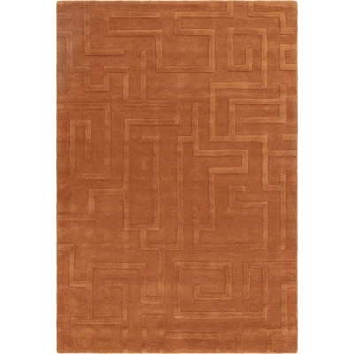 Vlněný koberec v cihlové barvě 160x230 cm Maze – Asiatic Carpets