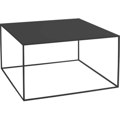 Černý konferenční stolek CustomForm Tensio, 80 x 80 cm