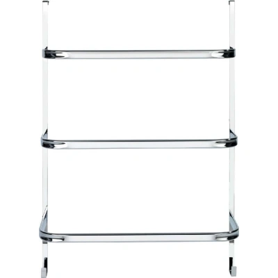 Stříbrný samodržící věšák na ručníky Wenko Towel Holder Chrome, 21 x 54 cm