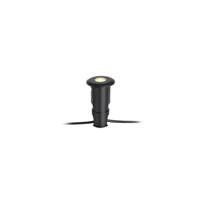 Černé zápustné svítidlo Markslöjd Garden 24 Decklight, ø 60 mm