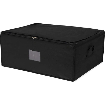 Černý úložný box se zapínáním na zip Compactor Compress Pack, 210 l