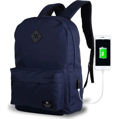 Tmavě modrý batoh s USB portem My Valice SPECTA Smart Bag