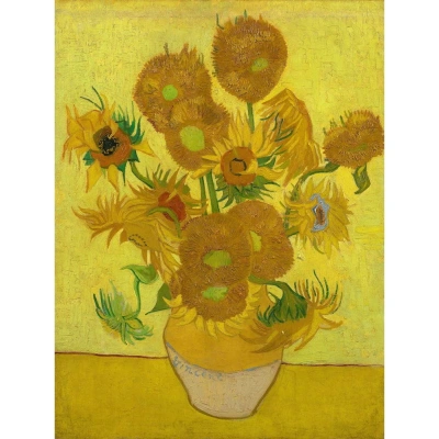 Obraz - reprodukce 50x70 cm Sunflowers, Vincent van Gogh – Fedkolor