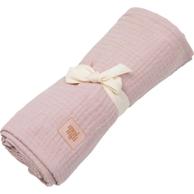 Růžová mušelínová dětská deka 100x100 cm Baby Pink - Moi Mili