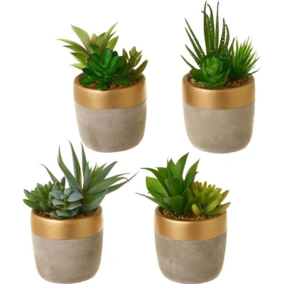 Umělé rostliny v sadě 4 ks (výška 17 cm) Cactus – Casa Selección