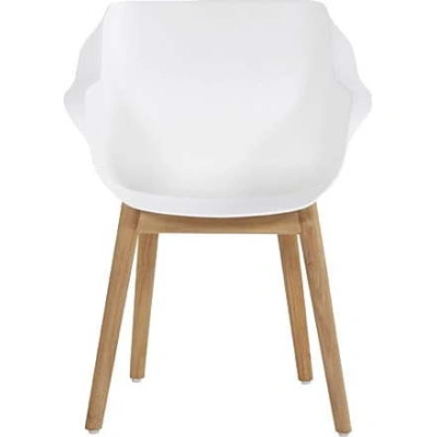 Bílé plastové zahradní židle v sadě 2 ks Sophie Teak – Hartman