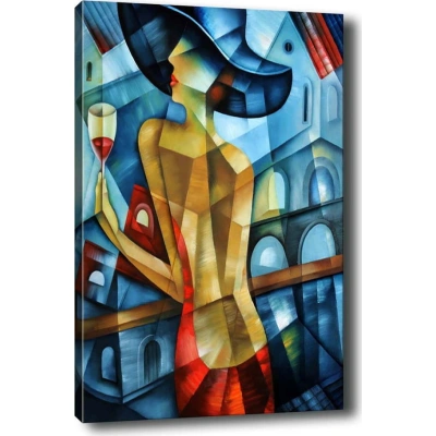 Obraz Tablo Center Cubistic Lady, 50 x 70 cm