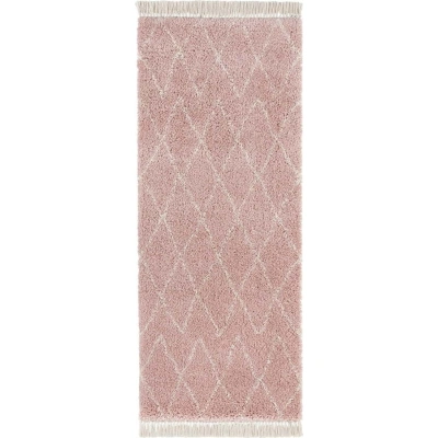 Růžový běhoun Mint Rugs Jade, 80 x 200 cm