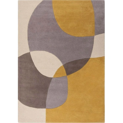 Okrově žlutý vlněný koberec 230x160 cm Glow - Flair Rugs