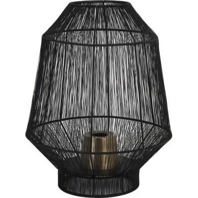 Černá stolní lampa (výška 38 cm) Vitora – Light & Living