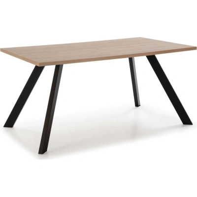 Jídelní stůl s deskou v dubovém dekoru 90x160 cm Texas – Marckeric