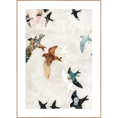 Obraz 30x40 cm Abstract Birds – Malerifabrikken