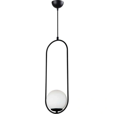 Černé závěsné svítidlo Squid Lighting Arch, výška 146 cm