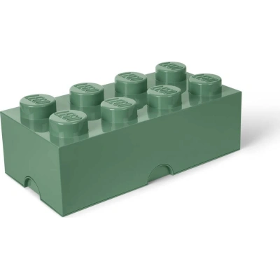 Khaki zelený úložný box LEGO®