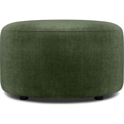 Zelený sametový puf Mazzini Sofas Debbie, ø 68 cm