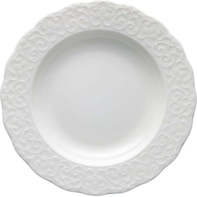 Bílý hluboký porcelánový talíř ø 22 cm Gran Gala – Brandani