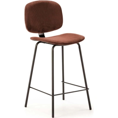 Vínové barové židle v sadě 2 ks (výška sedáku 64 cm) Arus – Marckeric