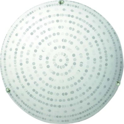 Bílé stropní svítidlo se skleněným stínidlem ø 30 cm Circle – Candellux Lighting