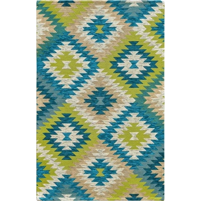 Zeleno-modrý pratelný běhoun 55x190 cm Avana Oasi – Floorita