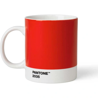 Červený keramický hrnek 375 ml Red 2035 – Pantone